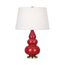  RR30X - Ruby Red Small Triple Gourd Accent Lamp