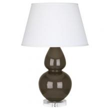  TE23X - Brown Tea Double Gourd Table Lamp