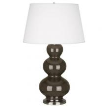  TE42X - Brown Tea Triple Gourd Table Lamp