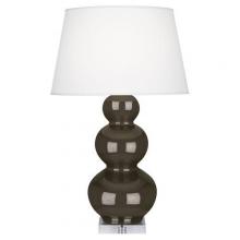  TE43X - Brown Tea Triple Gourd Table Lamp