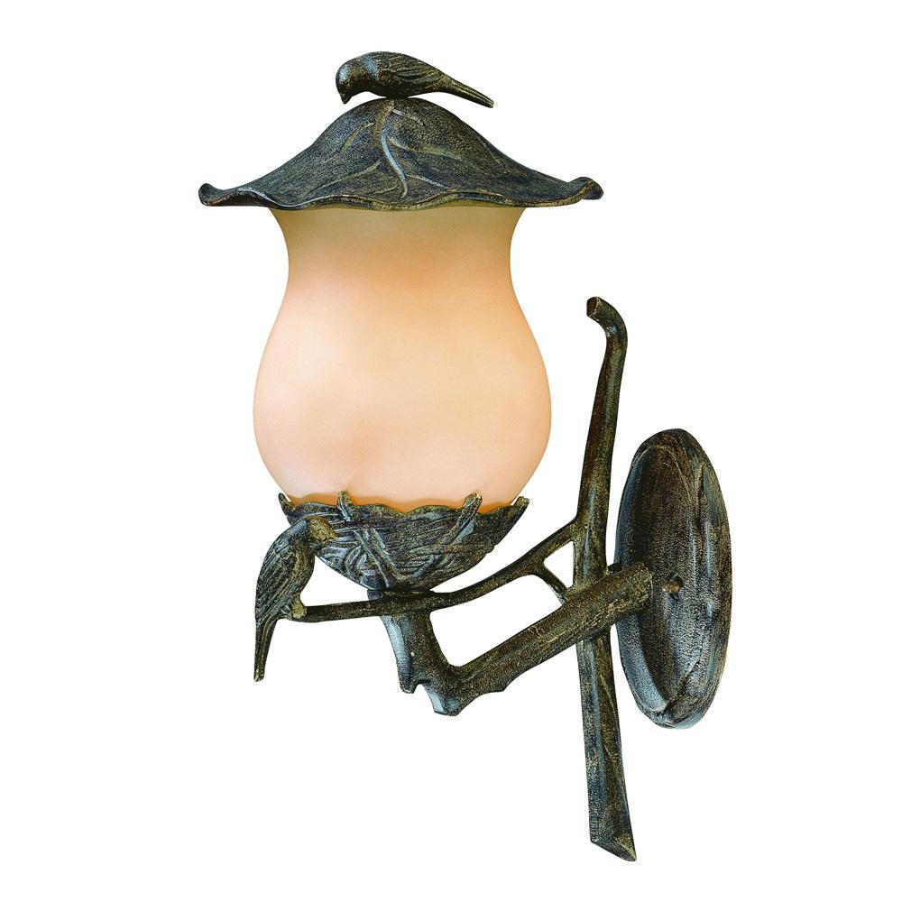 Avian Collection Wall-Mount 2-Light Outdoor Black Coral Light Fixture  7561BC/CH Bayside Electric Supply