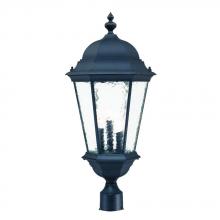 Acclaim Lighting 5527BK - Telfair Collection Post-Mount 3-Light Outdoor Matte Black Light Fixture