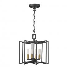  IN10050BK - Rhian 4-Light Matte Black Pendant