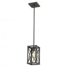  IN21122ORB - Brooklyn 1-Light Oil-Rubbed Bronze Mini-Pendant