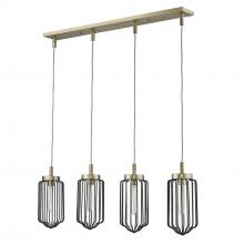  IN31502AB - Reece 4-Light Aged Brass Island Pendant