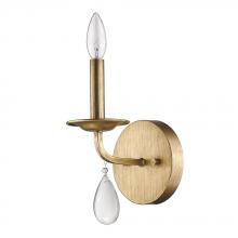  IN41026AG - Krista Indoor 1-Light Sconce w/Crystal Pendant in Antique Gold