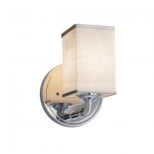  FAB-8461-15-WHTE-CROM - Bronx 1-Light Wall Sconce