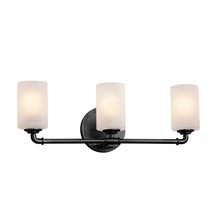  FSN-8463-10-FRCR-MBLK - Bronx 3-Light Bath Bar