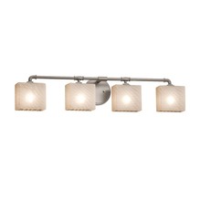  FSN-8464-55-WEVE-NCKL - Bronx 4-Light Bath Bar