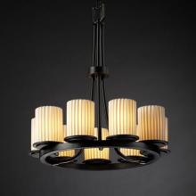  POR-8766-10-WFAL-NCKL - Dakota 9-Light Ring Chandelier