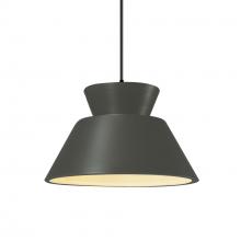  CER-6420-PWGN-MBLK-BKCD - Trapezoid 1-Light Pendant