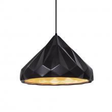  CER-6450-CBGD-MBLK-BKCD - Geometric 1-Light Pendant