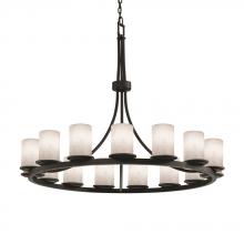  CLD-8715-10-MBLK-LED15-10500 - Dakota 15-Light 1-Tier Ring LED Chandelier