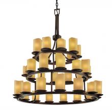  CNDL-8712-14-AMBR-DBRZ-LED36-25200 - Dakota 36-Light 3-Tier Ring LED Chandelier