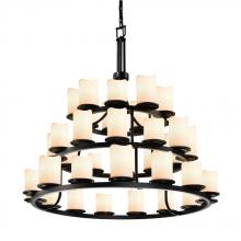  CNDL-8712-14-CREM-DBRZ-LED36-25200 - Dakota 36-Light 3-Tier Ring LED Chandelier