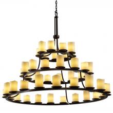  CNDL-8714-14-CREM-DBRZ-LED45-31500 - Dakota 45-Light 3-Tier Ring LED Chandelier