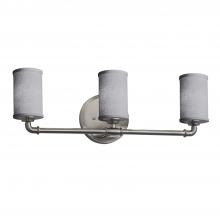  FAB-8463-10-GRAY-NCKL - Bronx 3-Light Bath Bar