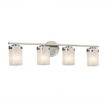  FSN-8454-10-WEVE-NCKL - Atlas 4-Light Bath Bar