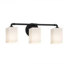  FSN-8463-15-OPAL-MBLK - Bronx 3-Light Bath Bar