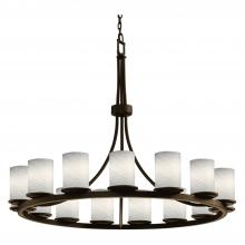  FSN-8715-10-WEVE-DBRZ-LED15-10500 - Dakota 15-Light 1-Tier Ring LED Chandelier