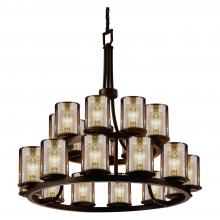  FSN-8767-10-MROR-DBRZ-LED21-14700 - Dakota 21-Light 2-Tier Ring LED Chandelier