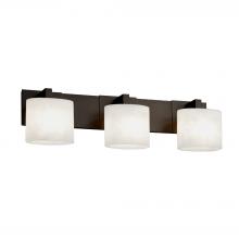  FSN-8923-30-OPAL-DBRZ - Modular 3-Light Bath Bar