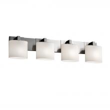  FSN-8924-30-OPAL-NCKL - Modular 4-Light Bath Bar