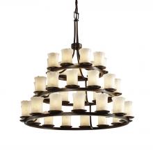  GLA-8712-16-WHTW-DBRZ-LED36-25200 - Dakota 36-Light 3-Tier Ring LED Chandelier