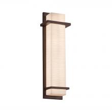Justice Design Group PNA-7614W-WAVE-DBRZ - Monolith 20" LED Outdoor/Indoor Wall Sconce