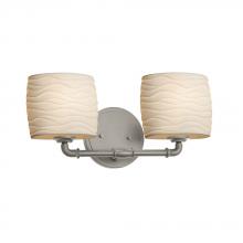  POR-8462-30-WAVE-NCKL - Bronx 2-Light Bath Bar