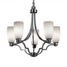  FSN-8500-15-WEVE-NCKL - Argyle 5-Light Chandelier