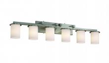  FSN-8786-10-OPAL-MBLK - Dakota 6-Light Bath Bar