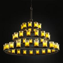  GLA-8714-16-WHTW-DBRZ - Dakota 45-Light 3-Tier Ring Chandelier