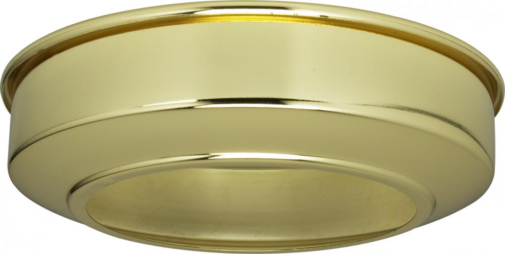 Canopy Extension; Brass Finish; 5-3/4" Diameter; Fits 5" Canopy; 1-1/2" Extension