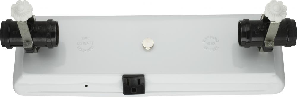 4-Light U-Channel Glass Holder; 4 Light-Convenience Outlet For Use With 24" U-Bend Glass;