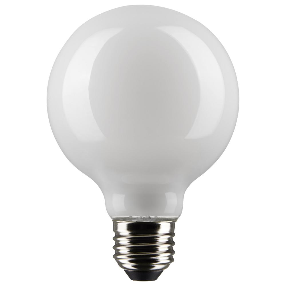 4.5 Watt G25 LED; White; Medium base; 90 CRI; 2700K; 120 Volt