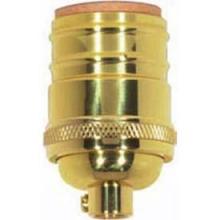  80/1057 - Short Keyless Socket; 1/8 IPS; 4 Piece Stamped Solid Brass; Polished Nickel Finish; 660W; 250V; Uno