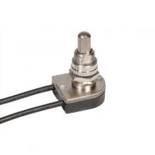  80/1127 - On-Off Metal Push Switch; 5/8" Metal Bushing; Single Circuit; 6A-125V, 3A-250V Rating; Nickel