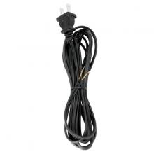  90/2461 - 10 Foot 18/2 SPT-1 105C Cord Set; Black Finish; 48" Hank; 150 Carton; Molded Polarized Plug;