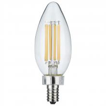  S11344 - 8 Watt C11 LED; Clear Finish; Candelabra Base; 4000K; 90 CRI; 760 Lumens; 120 Volt