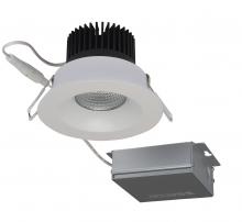  S11630 - 12 watt LED Direct Wire Downlight; 3.5 inch; 3000K; 120 volt; Dimmable; Round; Remote Driver; White