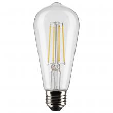  S21365 - 8 Watt ST19 LED; Clear; Medium base; 90 CRI; 4000K; 120 Volt