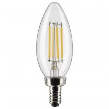  S21367 - 4 Watt B11 LED; Clear; Candelabra base; 90 CRI; 3000K; 120 Volt; 3-Pack