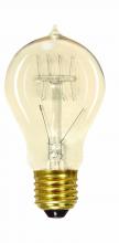 Satco Products Inc. S2411 - 25 Watt A19 Incandescent; Clear; 3000 Average rated hours; 100 Lumens; Medium base; 120 Volt