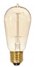 Satco Products Inc. S2423 - 60 Watt ST19 Incandescent; Clear; 3000 Average rated hours; 240 Lumens; Medium base; 120 Volt