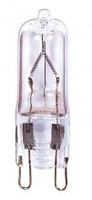 Satco Products Inc. S4615 - 25 Watt; Halogen; T4; Clear; 2000 Average rated hours; 260 Lumens; Double Loop base; 120 Volt