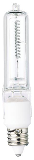 150W T4 Halogen Single-Ended Clear E11 (Mini-Can) Base, 120 Volt, Card
