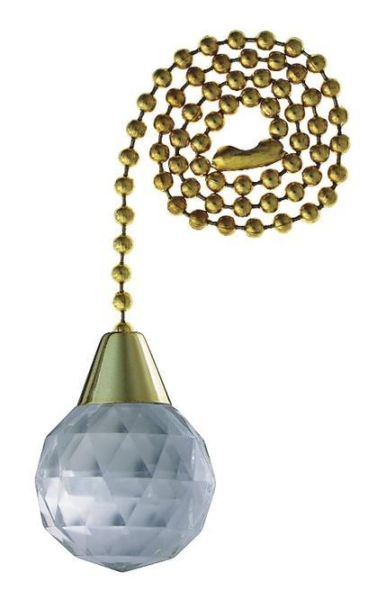 Prismatic Acrylic Sphere Polished Brass Finish