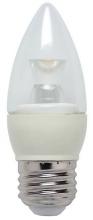  0321200 - 3W B10 LED Dimmable Warm White E26 (Medium) Base, 120 Volt, Card