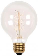  0412600 - 40W G25 Timeless Vintage Inspired Clear E26 (Medium) Base, 120 Volt, Card